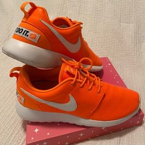 Neon Orange Nike Sneakers